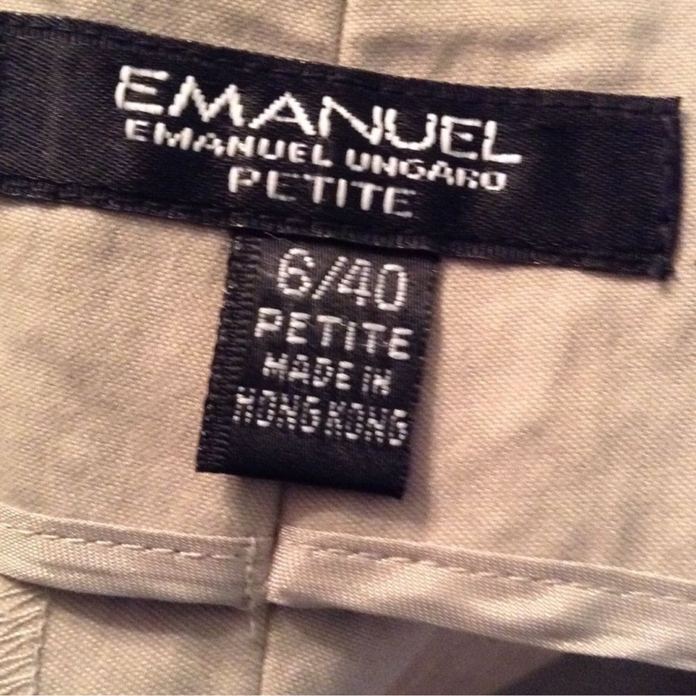 Emanuel Ungaro Vintage Khaki Capri Pants - Picture 6 of 6